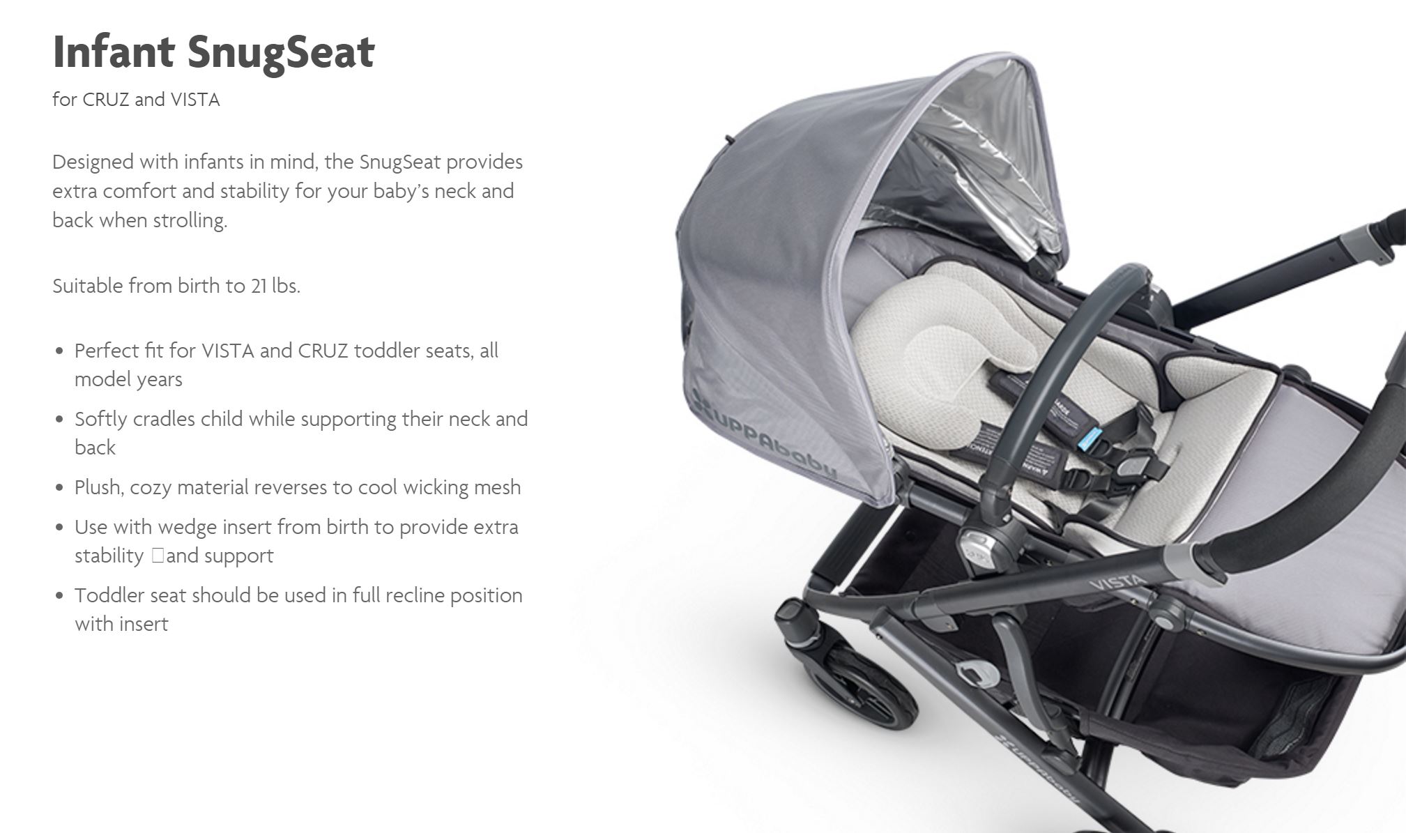 infant snug seat vista