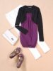 Black Top with Purple Inner Dress.jpg